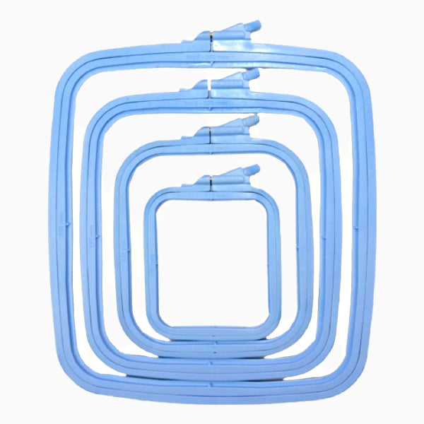 Nurge rectangular plastic hoops blue