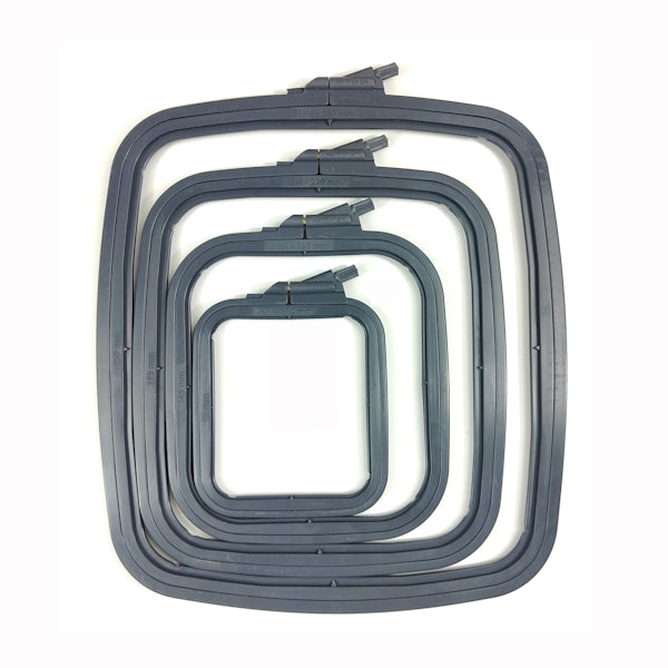 Nurge rectangular plastic hoops grey