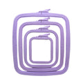 Nurge rectangular plastic hoops lilac