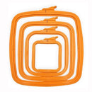 Nurge Rectangular Plastic Embroidery Hoops 220mm x 195mm (8.7 x 7.7 inches) Size No. 3