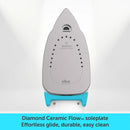 Picture of Oliso TG1600ProPlus in Turquoise sole plate view