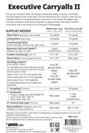 Executive Carryalls II Pattern Picture of Back of Pattern ByAnnie PBA110-2