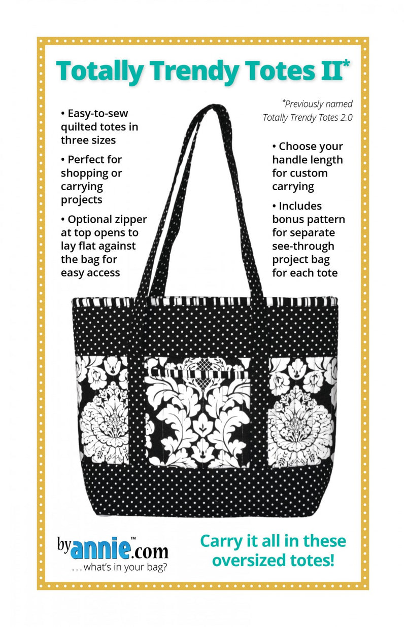 Totally Trendy Totes II Pattern ByAnnie PBA112-2