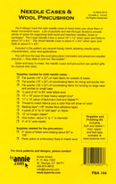 Needlecase and Wool Pincushion Pattern Picture of Back of Pattern ByAnnie PBA144