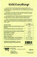 Hold Everything Pattern Picture of Back of Pattern ByAnnie PBA191