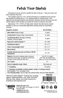Fetch Your Sketch Pattern Picture of Back of Pattern ByAnnie PBA236