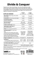 Divide & Conquer Pattern Picture of Back of Pattern ByAnnie PBA276