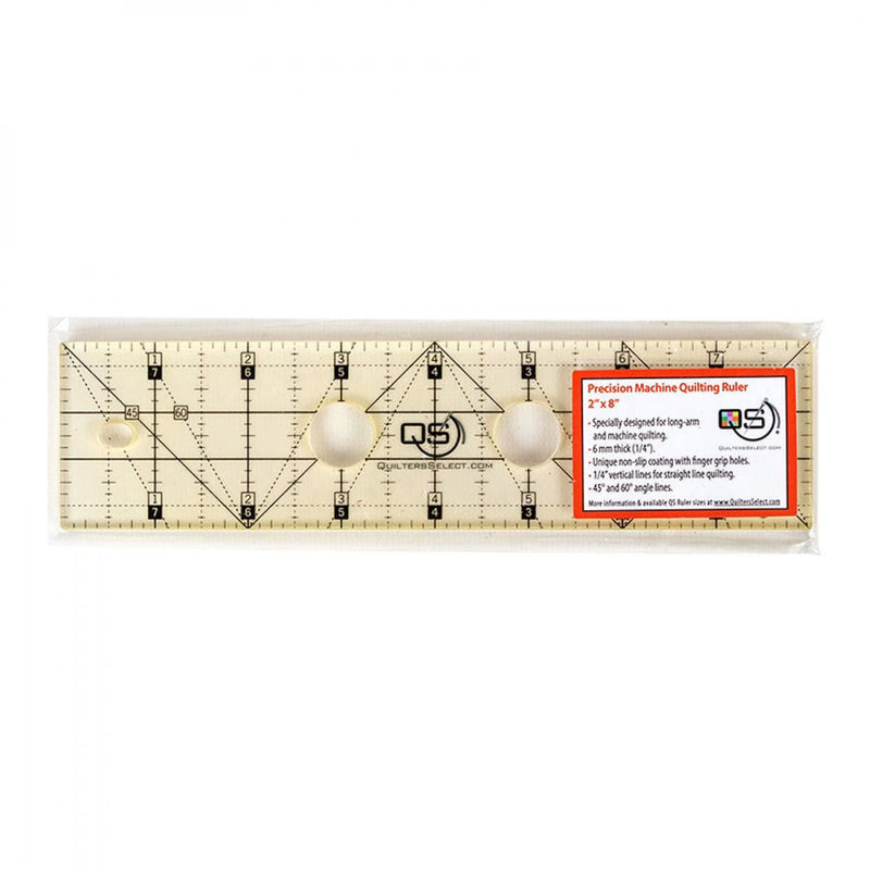 Quilters Select Precision Machine Quilting Ruler - 2 Inch X 8 Inch