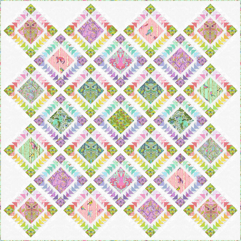 Rainbow Forest Free PDF Quilt Pattern