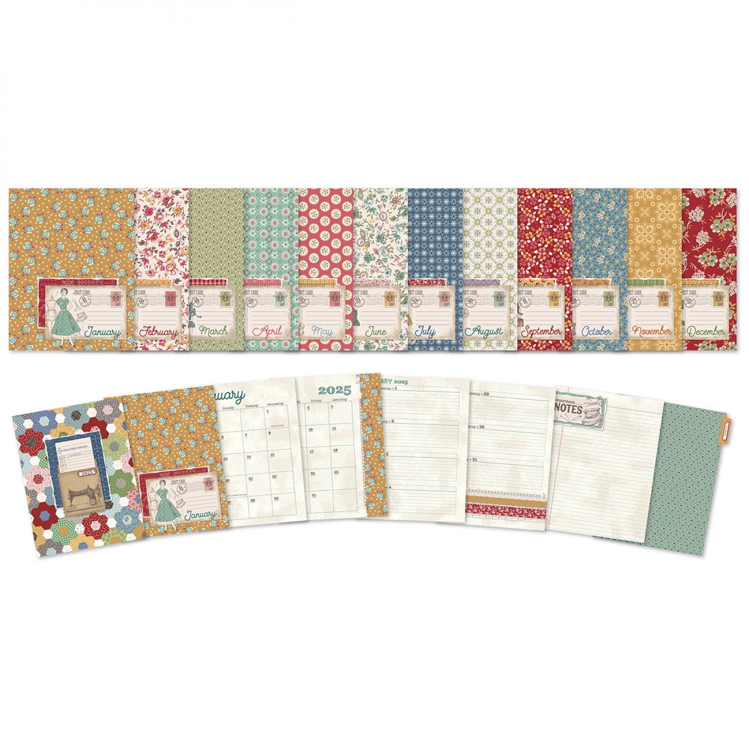 Lori Holt 2025 Sew and Stitch Binder Calendar