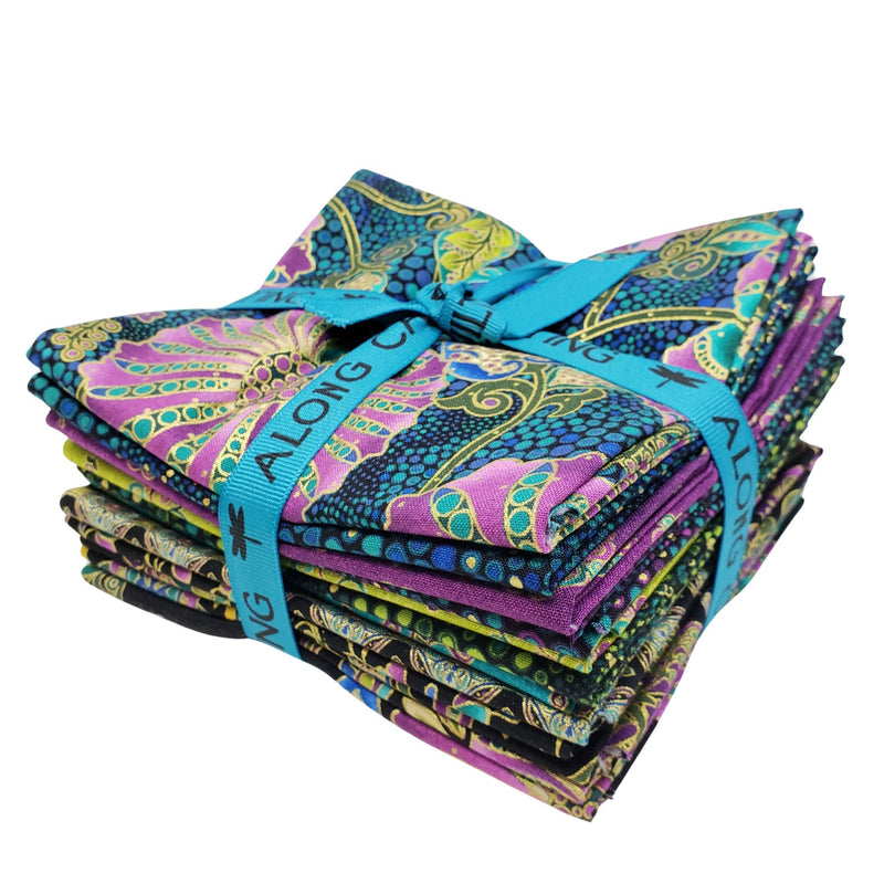 Shangri-La Fat Quarter Bundle - 12-piece angled photo