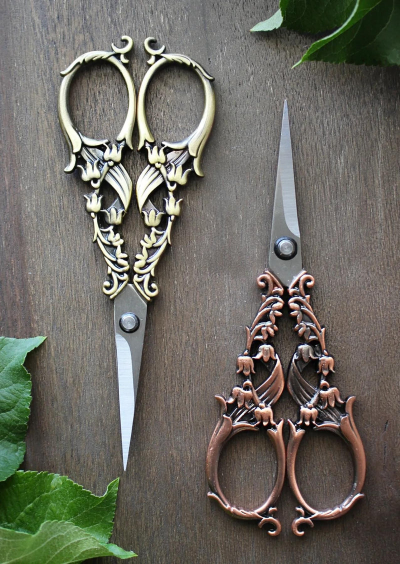 antique garden scissors Tulip Garden Scissors in Antique Finish
