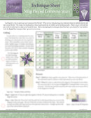 Strip Pieced Lemoyne Stars technique Sheet Studio 180 Design UDTEC09