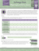 Blazing Lemoyne Stars Technique Sheet Studio 180 Design UDTEC12