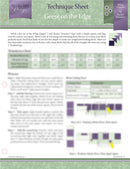 Studio 180 Design Technique Sheet for Wing Clipper I and Tucker Trimmer I - Geese on the Edge UDTEC20
