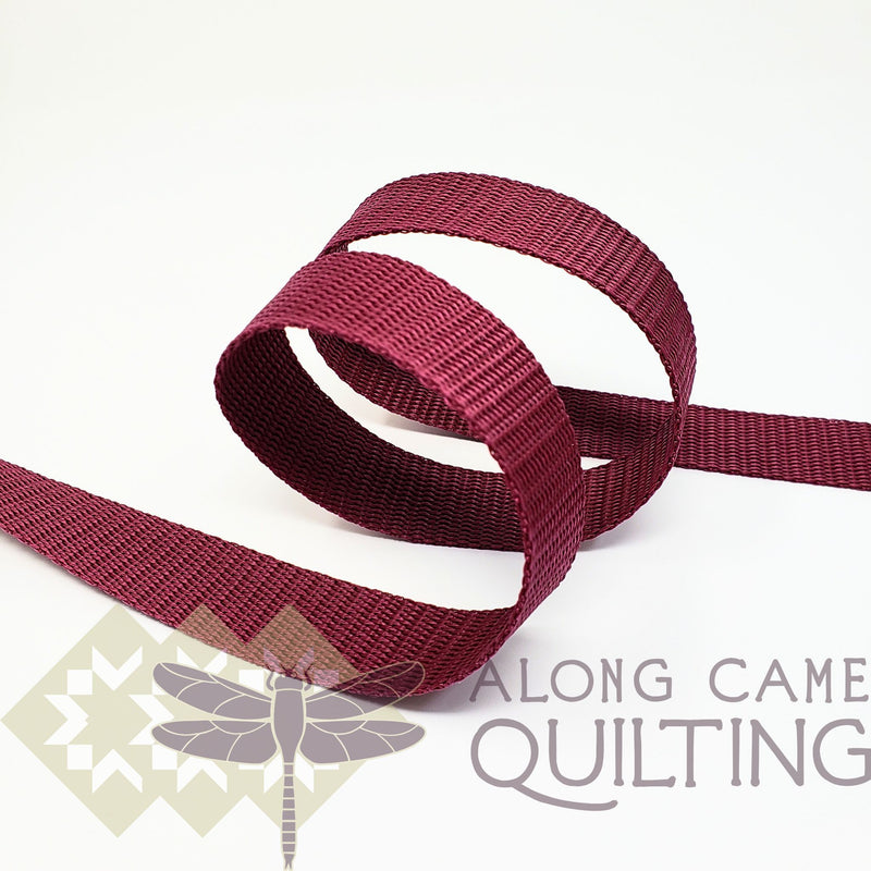 Wine Polypropylene Webbing 1" (25mm) Wide