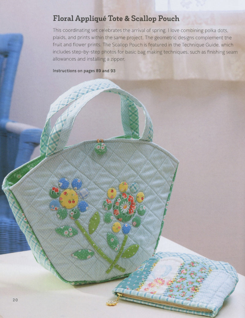 Happy Flower Quilts Book Zakka Workshop Close Up Picture ZW2255