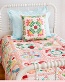 The Vintage Flower Sampler Quilt Book Zakka Workshop Close Up Picture of Quilt ZW2743