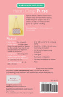 Heart Clasp Purse Rose Gold Pattern Picture of Back of Pattern Zakka Workshop ZW2859