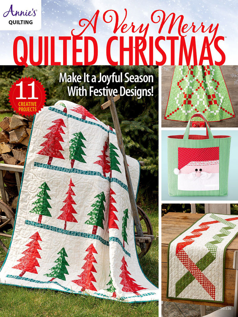 a very merry quilted christmas quilt project book front cover 1415361