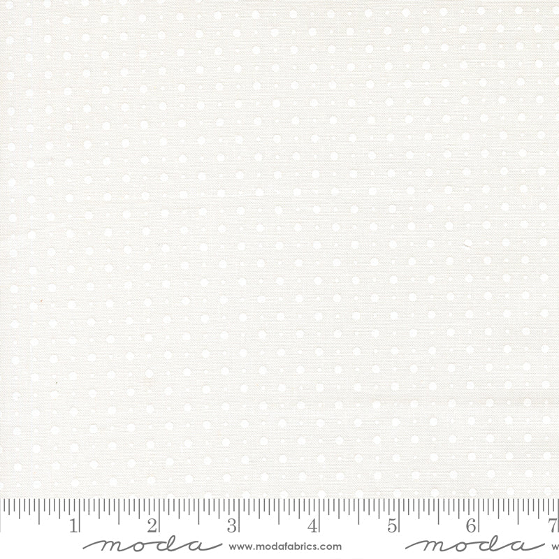 Abide 18795-21 White White Dots by Brenda Riddle for Moda