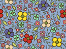 Abundance AA-0003 Blue Allover by Audrey Armstrong for International Textiles