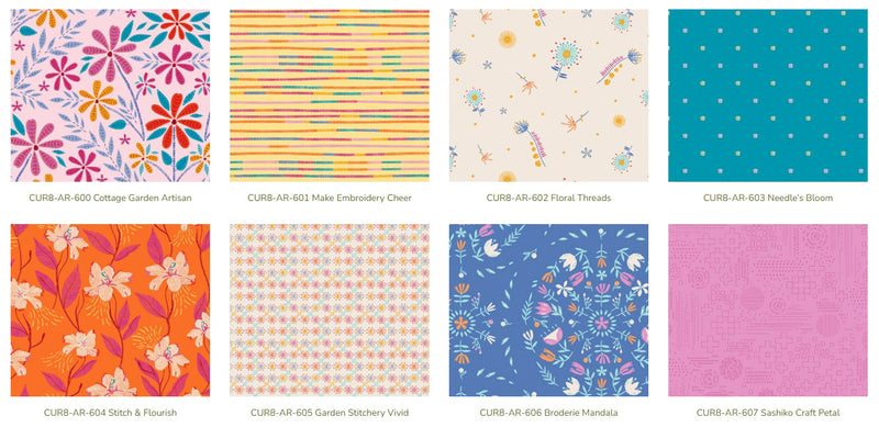 Artista Fat Quarter Bundle FQW-CUR8-AR6 by The Cur8tor for Art Gallery Fabrics
