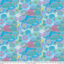 Asian Circles GP89.TURQUOISE by Kaffe Fassett for Free Spirit