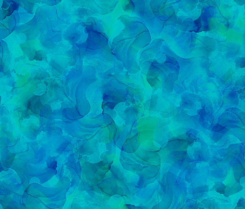 Aura 30198-Q Turquoise by QT Fabrics