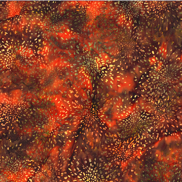 Autumn Accents Batik U2501-389 Paprika by Hoffman Fabrics