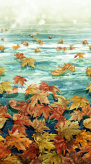 Autumn Breeze DP28056-66 Teal Multi Ombre by Deborah Edwards and Melanie Samra for Northcott.