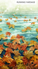 Autumn Breeze DP28056-66 Teal Multi Ombre by Deborah Edwards and Melanie Samra for Northcott.