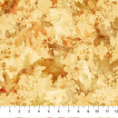 Autumn Breeze DP28058-52 Ochre Leaf Texture by Deborah Edwards and Melanie Samra for Northcott.