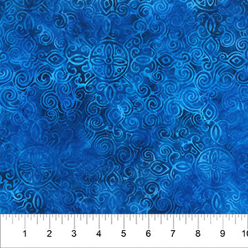 Back it with Banyan! Batik 108" B83187-467 Sapphire Matera by Banyan Batiks by Northcott