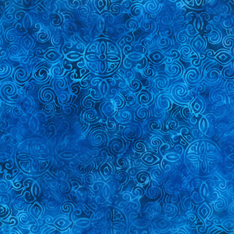 Back it with Banyan! Batik 108" B83187-467 Sapphire Matera by Banyan Batiks by Northcott