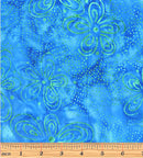 Bali Blooms 9151-84 Simple Blooms Turquoise by Benartex