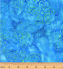 Bali Blooms 9151-84 Simple Blooms Turquoise by Benartex
