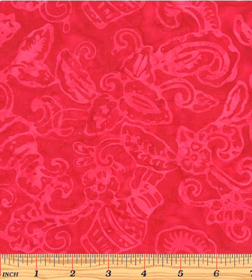 Bali Petal Play 9165-10 Motifs Red by Benartex