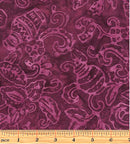 Bali Petal Play 9165-64 Motifs Plum by Benartex