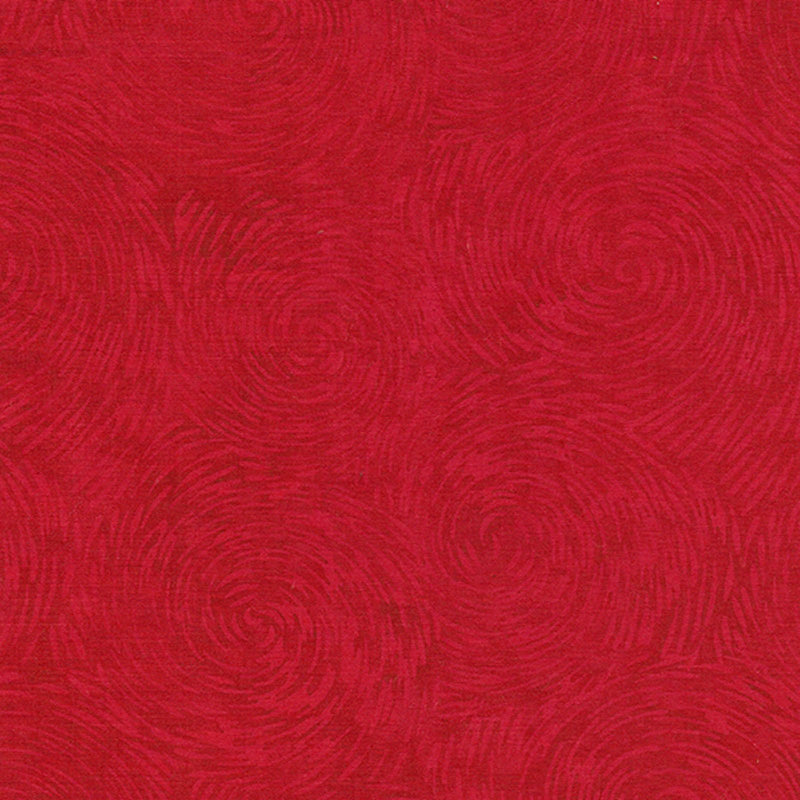 Batik Blenders BE42-C1 Swirl Sun Cherry by Island Batik