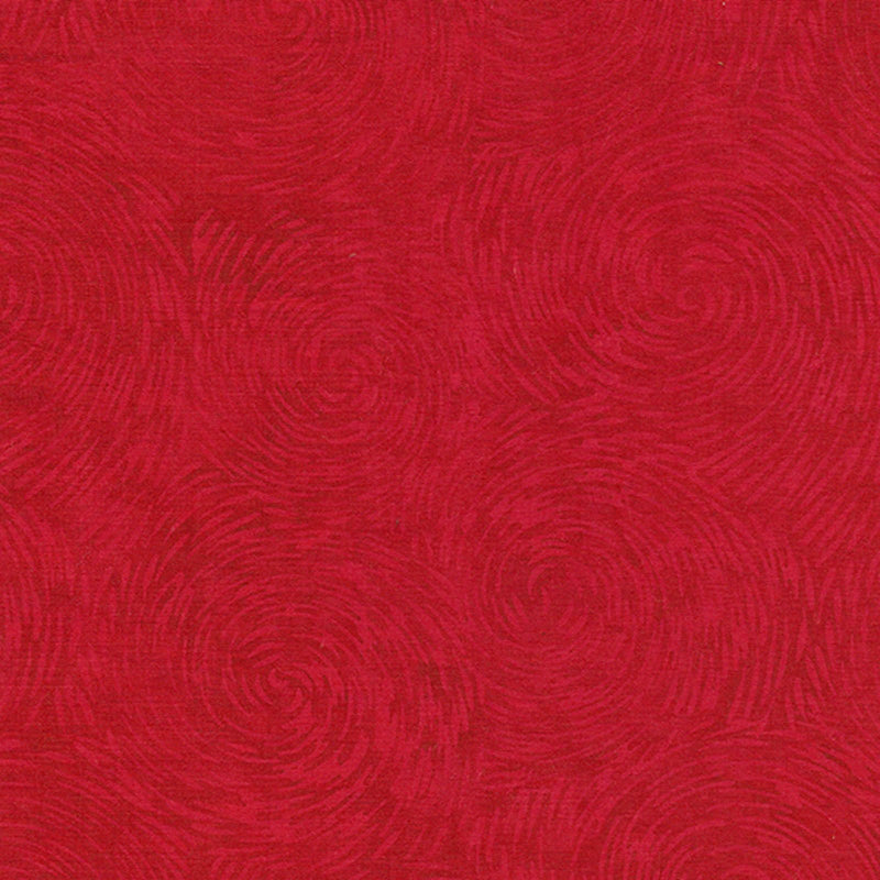 Batik Blenders BE42-C1 Swirl Sun Cherry by Island Batik