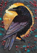 Bead Embroidery Kit - Black Raven