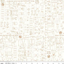 Bee Backgrounds C6382-BROWN Pattern by Lori Holt for Riley Blake Designs