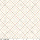 Bee Backgrounds C6383-ORANGE Grid by Lori Holt for Riley Blake Designs
