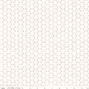 Bee Backgrounds C6387-RED Honeycomb by Lori Holt for Riley Blake Designs