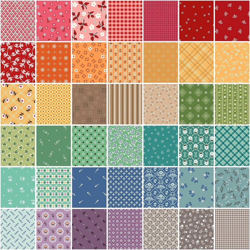 Bee Bundle Limited Edition Colors Fat Quarter Bundle FQ-15570-42 by Lori Holt for Riley Blake Designs