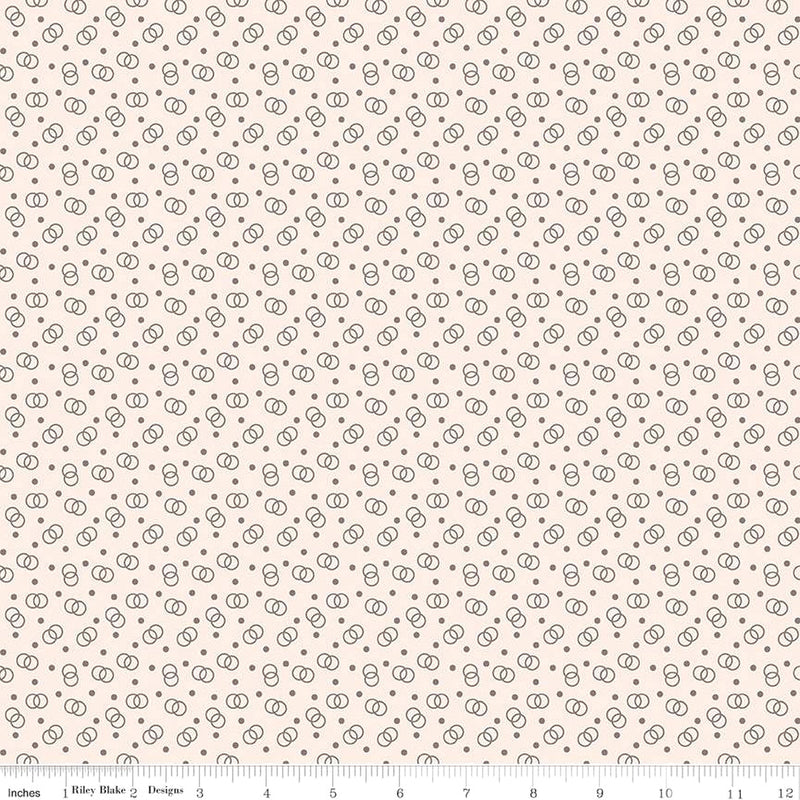 Bee Dots C14181-MILKCAN Lucille by Lori Holt for Riley Blake Designs