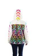 Bella Quilt Coat Hood  with foundation pieced center insert.