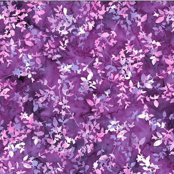 Berry Delicious Batik T2390-437 Pansy by Hoffman Fabrics