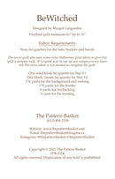 BeWitched Margot Languedoc Designs The Pattern Basket Back Cover TPB2104